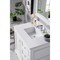 James Martin Vanities De Soto 36in Single Vanity, Bright White w/ 3 CM White Zeus Quartz Top 825-V36-BW-3WZ - alternate 4